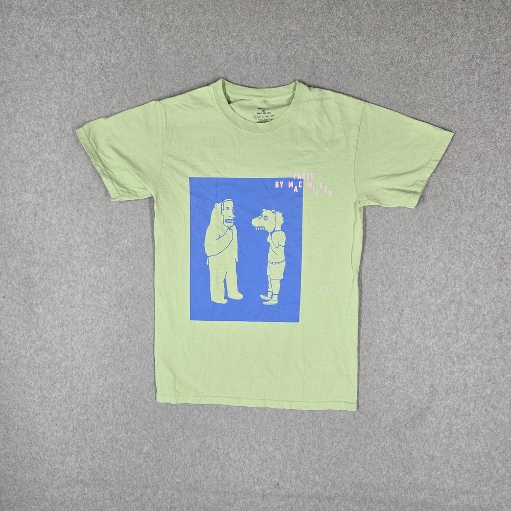 Mac Miller Men Shirt S Green Boy And Bear Hip Hop Rap Tee